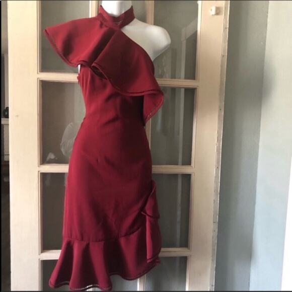 Keepsake Lovers Holiday One Shoulder Dress - Picture 2 of 8